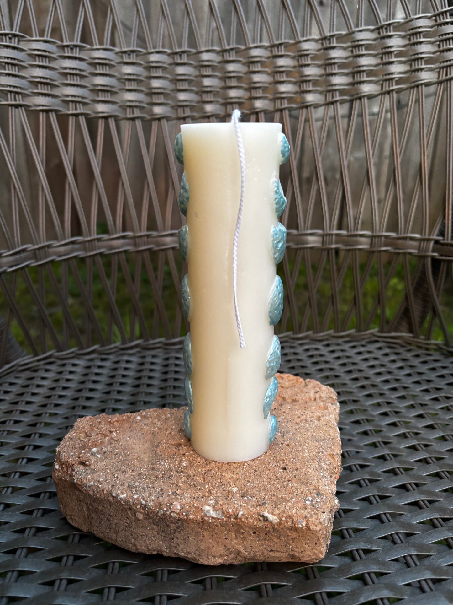 Raised Moon Phase Pillar Candle