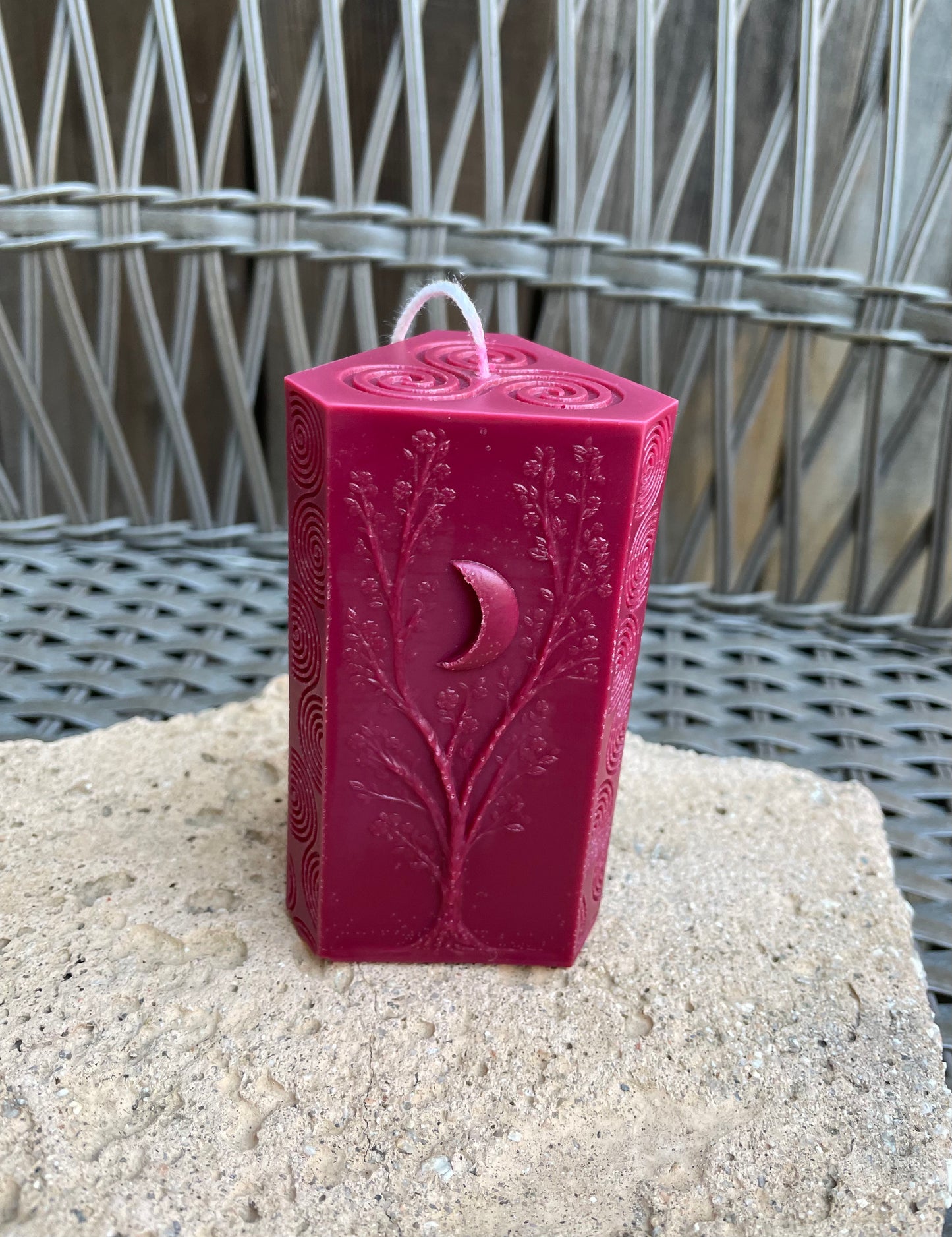 Triple Moon Candle